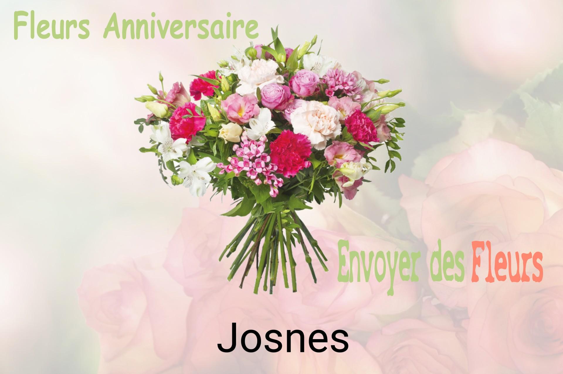 Bouquet de fleurs d’anniversaire livré à Josnes